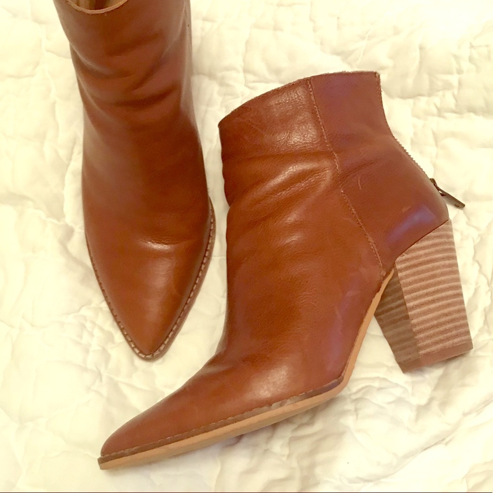 Lucky leather booties